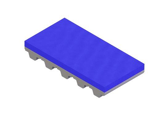 PVC blauw bekleding voor tandriemen