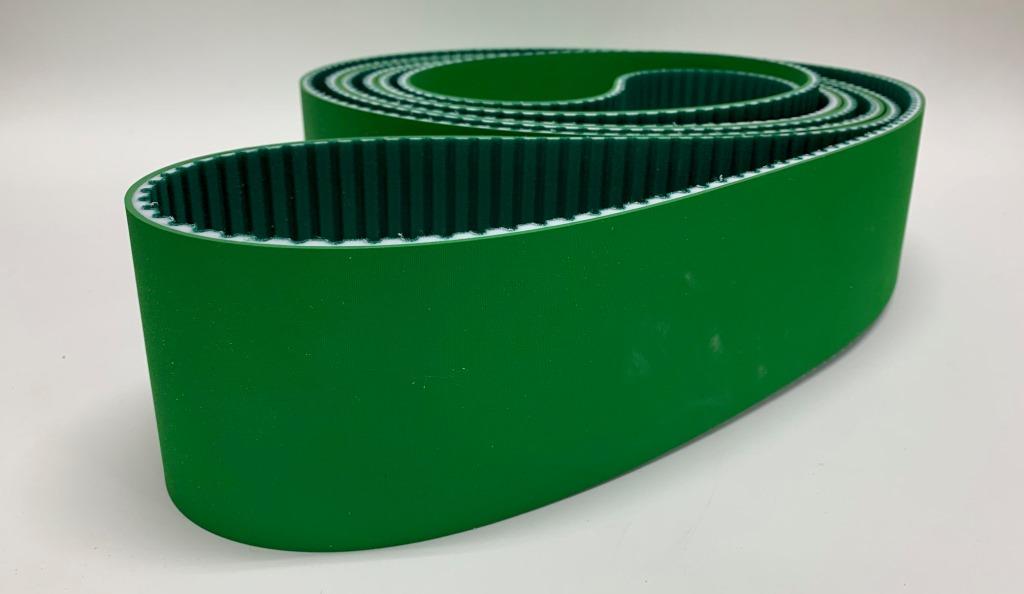 Tandriem met elastromeer groen bekleding